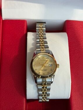LIGUN Two-Tone Gold & Silver Ladies Watch